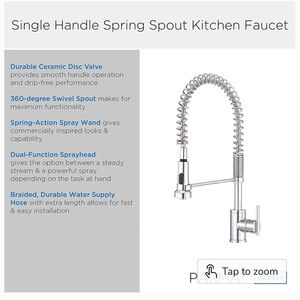 Danze by Gerber Single Handle Pull-Down Kitchen Faucet. Sold out. New in box